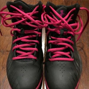 Girls UA basketball shoes